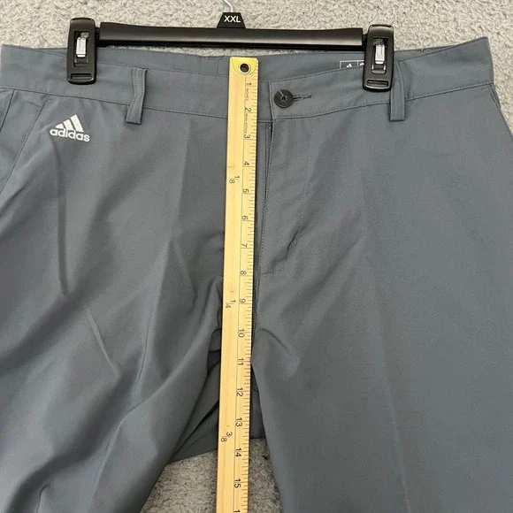 Adidas Pants Mens 34x32 Golf Performance Clima Lite 3 Stripes Gray Casual - Picture 7 of 11